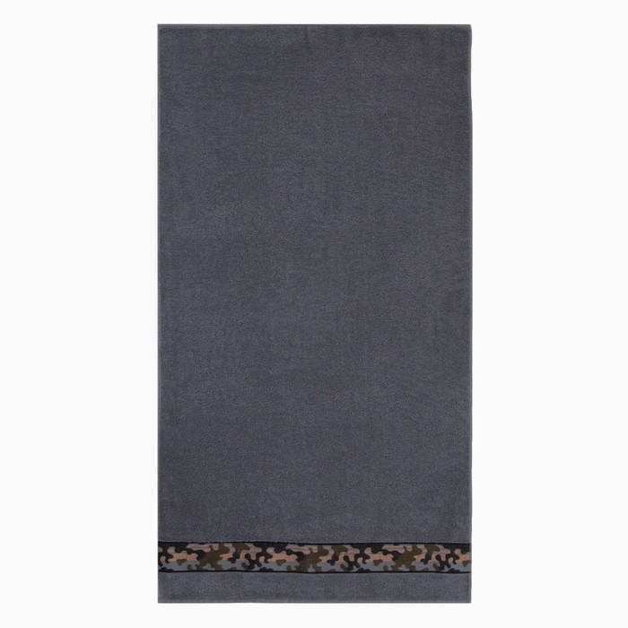 Набор подарочный Этель Набор подарочный Этель "Милитари Grey" полотенце 70*130 см+тапки муж 42 р-р