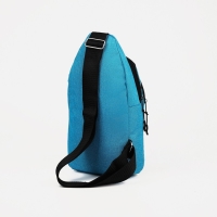 Сумка-слинг из текстиля, &laquo;ЗФТС&raquo;, цвет морской волны