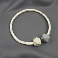 Подхват для штор «Камушки», d = 3 × 46 см, цвет пепельно-бежевый/серый Подхват для штор «Камушки», d = 3 × 46 см, цвет пепельно-бежевый/серый