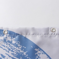 Штора для ванны Доляна «Сумерки», с люверсами, 180×180 см, полиэстер Штора для ванны Доляна «Сумерки», с люверсами, 180×180 см, полиэстер