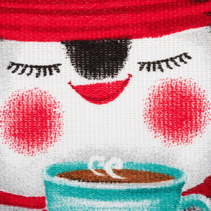 Набор кухонных полотенец Доляна &laquo;Веселого Нового года&raquo; 35х60см-4шт, 100% хл