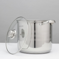 Набор кастрюль из нержавеющей стали «Абель», 4 предмета: 7 л, 9 л, 10 л, 12 л, крышки, индукция Набор кастрюль из нержавеющей стали «Абель», 4 предмета: 7 л, 9 л, 10 л, 12 л, крышки, индукция