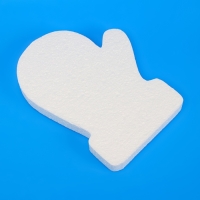 Заготовка из пенопласта "Варежка с узором", рельеф, 30 см х 3 см