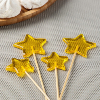 Силиконовый молд для леденцов и шоколада «Звёзды», 4 и 5 см, цвет прозрачный Силиконовый молд для леденцов и шоколада «Звёзды», 4 и 5 см, цвет прозрачный