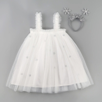 Карнавальный набор &laquo;Яркая снежинка&raquo;, платье, ободок, рост 116-122 см