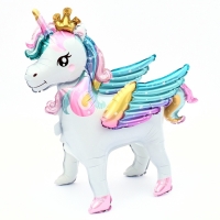 Шар фольгированный 26" «Единорог с крыльями», под воздух Шар фольгированный 26" «Единорог с крыльями», под воздух