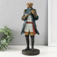 Сувенир полистоун "Гепард в синем камзоле" 12,5х11,5х31 см Сувенир полистоун "Гепард в синем камзоле" 12,5х11,5х31 см