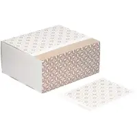 Набор для упаковки подарка Adorno, белый с бежевым Набор для упаковки подарка Adorno, белый с бежевым