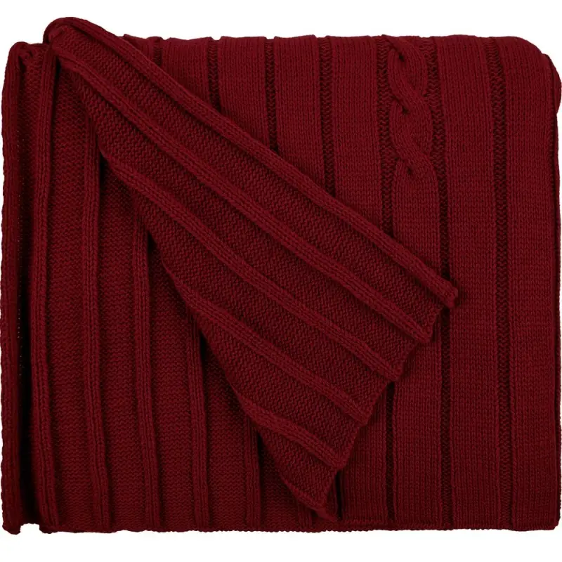 Плед Tressa, темно-красный