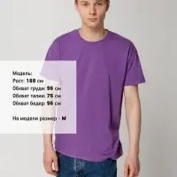 Футболка Regent 150 фиолетовая, размер XS