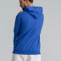 Толстовка с капюшоном Unit Kirenga ярко-синяя, размер 4XL