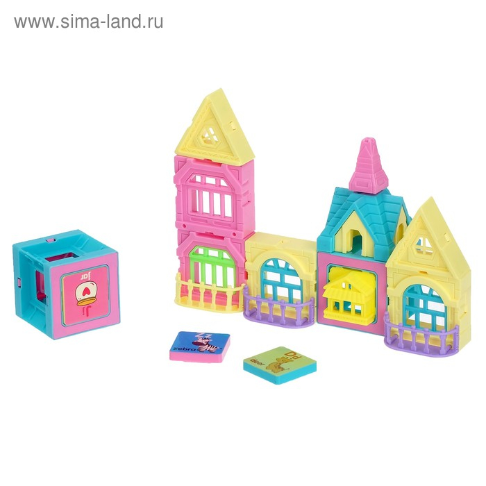 Магнитный конструктор &laquo;Замок&raquo;, 40 деталей