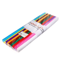 Набор бумаги крепированной "Плотная", рулон, 10 штук/10 цветов, 50 х 250 см, 32 г/м2