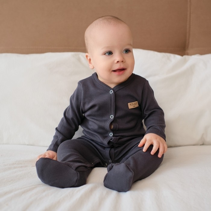 Комбинезон детский MINAKU, цвет графитовый, рост 80-86 см