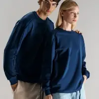 Свитшот унисекс Vozduh, темно-синий, размер XS/S