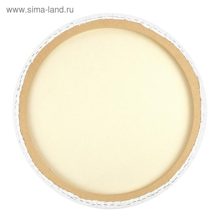 Холст круглый на подрамнике Calligrata, d-60 х 2 см, хлопок 100%, акриловый грунт, cреднезернистый, 380 г/м&sup2;