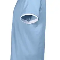 Футболка мужская с контрастной отделкой Madison 170, голубой/белый, размер XXL