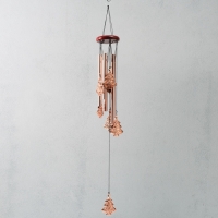 Музыка ветра металл "Ёлочки" 5 трубок 6 елей 67 см