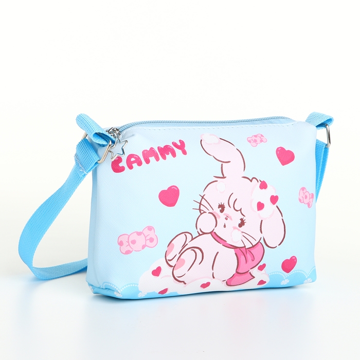 Сумка детская для девочки на молнии, цвет голубой Сумка детская для девочки на молнии, цвет голубой