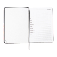 Ежедневник недатированный A5 136 листов, кожзам deVENTE. Nature, твердая обложка с поролоном, перфорация, ляссе, блок 70, синий