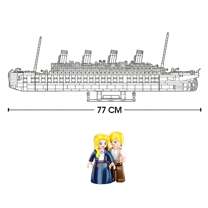 Конструктор Модельки &laquo;Титаник&raquo;, масштаб 1:350, 2401 деталь