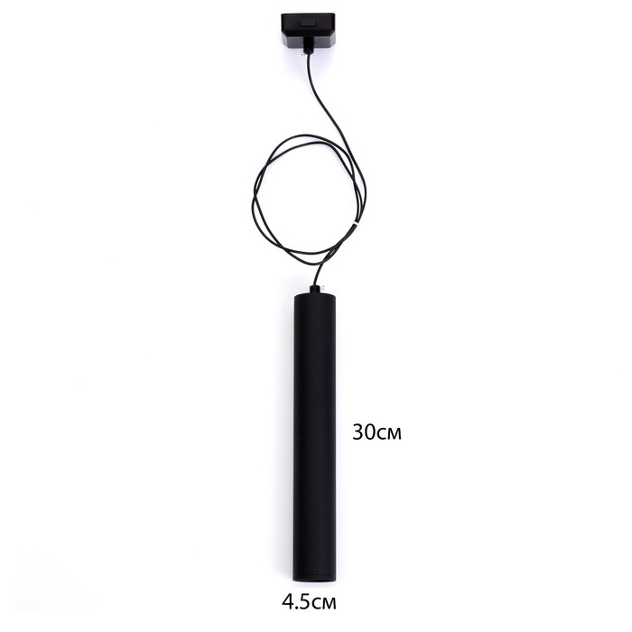 Светильник трековый SLIM Светильник трековый SLIM "Туба" LED 12Вт 3000K-6000К 48V CRI90 черный 4,5х4,5х30см