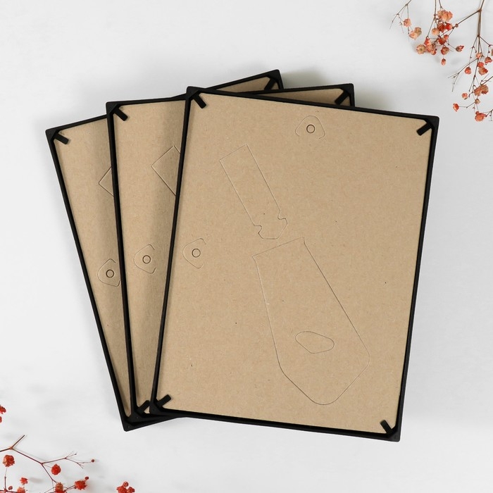 Набор фоторамок пластик L-5 15х21 см ( 3 шт.), чёрный Набор фоторамок пластик L-5 15х21 см ( 3 шт.), чёрный