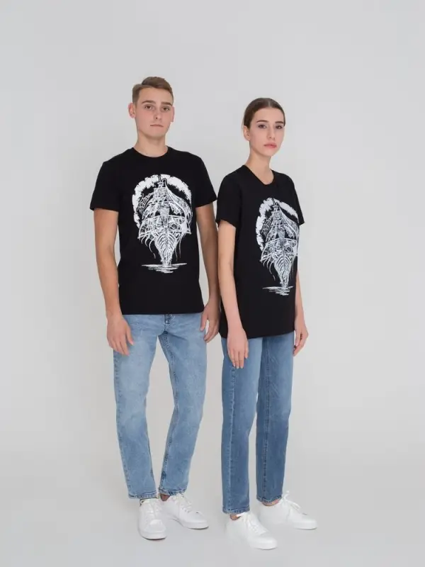 Футболка &laquo;Летучий Голландец&raquo;, черная, размер XS