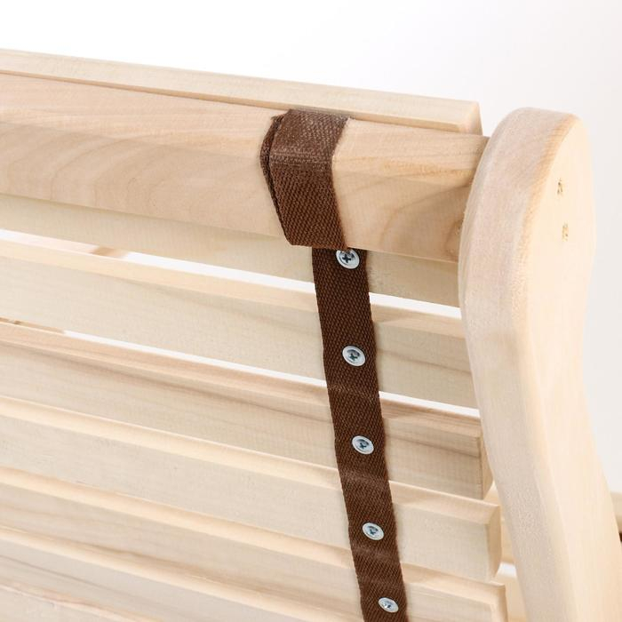 Кресло-качалка на ленте, 70×130×120см, из липы, Кресло-качалка на ленте, 70×130×120см, из липы, "Добропаровъ"