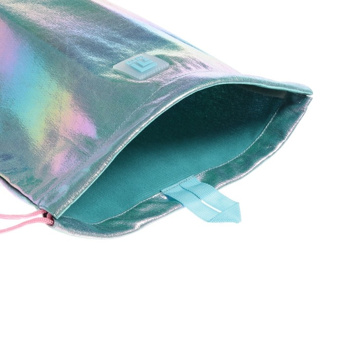 Мешок для обуви Kite, 460 x 330 мм, "Shiny", бирюзовый