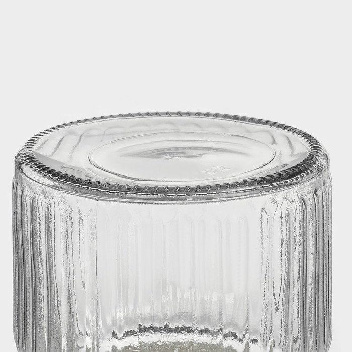 Банка стеклянная для хранения сыпучих продуктов &laquo;Чайные беседы&raquo;, 700 мл, 10,7&times;17 см, с керамической крышкой