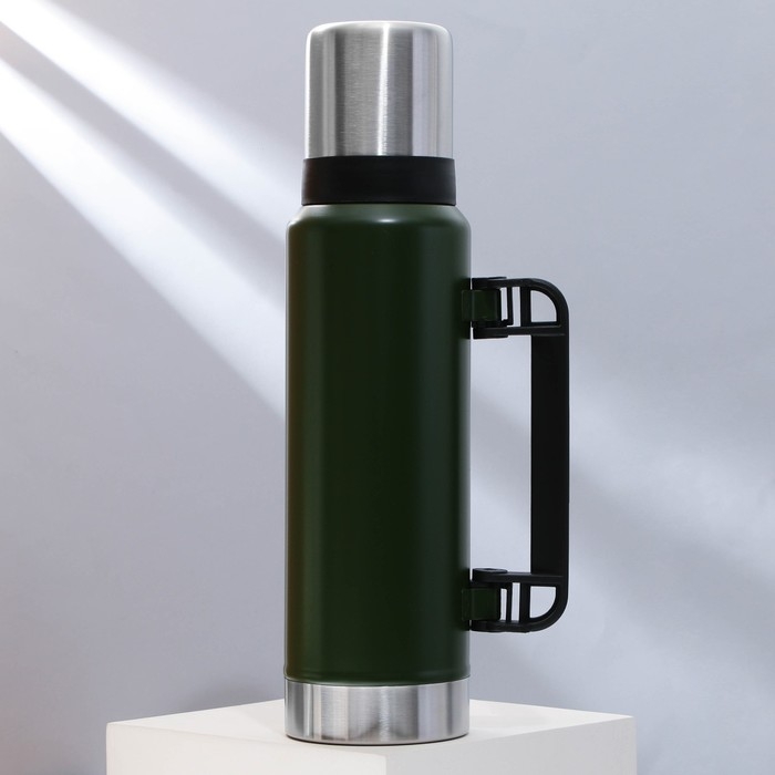 Термос «Покорять», 1.2 л, зеленый, сохраняет тепло 16-18 ч Термос «Покорять», 1.2 л, зеленый, сохраняет тепло 16-18 ч