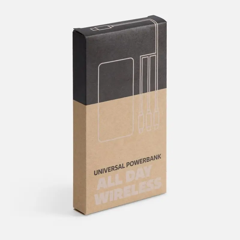 Аккумулятор с беспроводной зарядкой All Day Wireless, 10000 мАч, белый Аккумулятор с беспроводной зарядкой All Day Wireless, 10000 мАч, белый