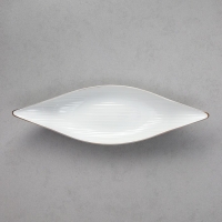 Салатник &laquo;Лодочка&raquo;, 350 мл, золотая обводка, фарфор, Иран