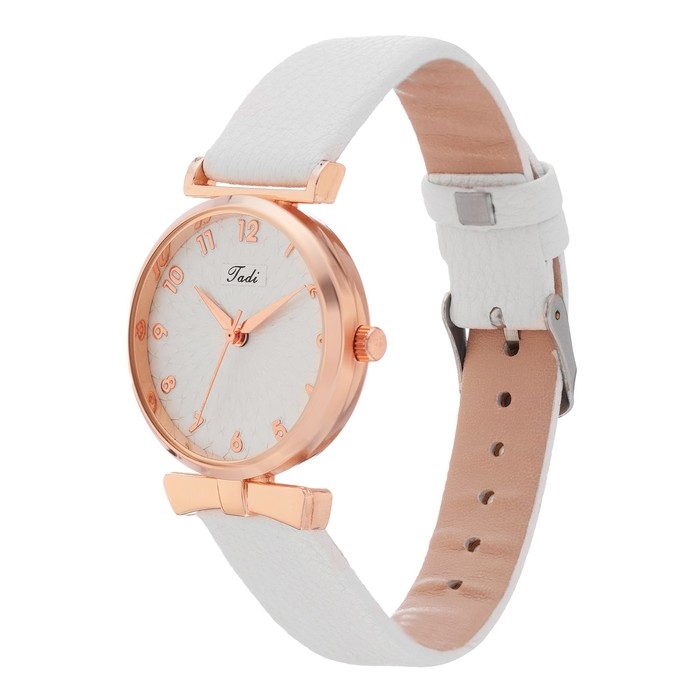 Часы наручные кварцевые женские, d-3.3 см, белые Часы наручные кварцевые женские, d-3.3 см, белые