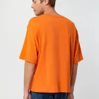 Футболка унисекс оверсайз Street Vibes, оранжевая, размер XS/S