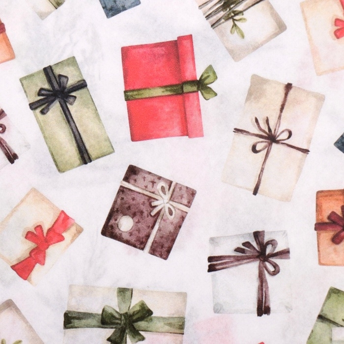 Набор декупажных карт 3 шт &laquo;Новогодние фоны&raquo;, плотность 45 гр/м2, формат А4