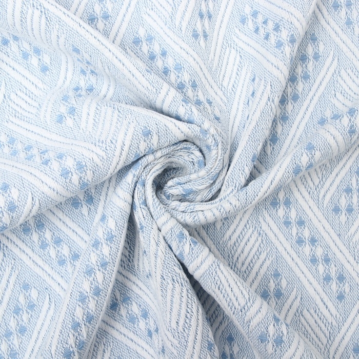 Плед Этель Home 130*180см , цв.голубой,80%хлопок, 20% п/э