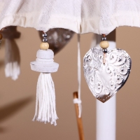 Сувенир интерьерный "Зонтик" белый 60 см