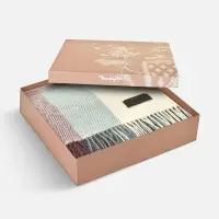 Плед Arequipa, голубой c красным