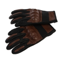 Перчатки мотоциклетные с защитными вставками, кожаные, размер L, коричневые Перчатки мотоциклетные с защитными вставками, кожаные, размер L, коричневые