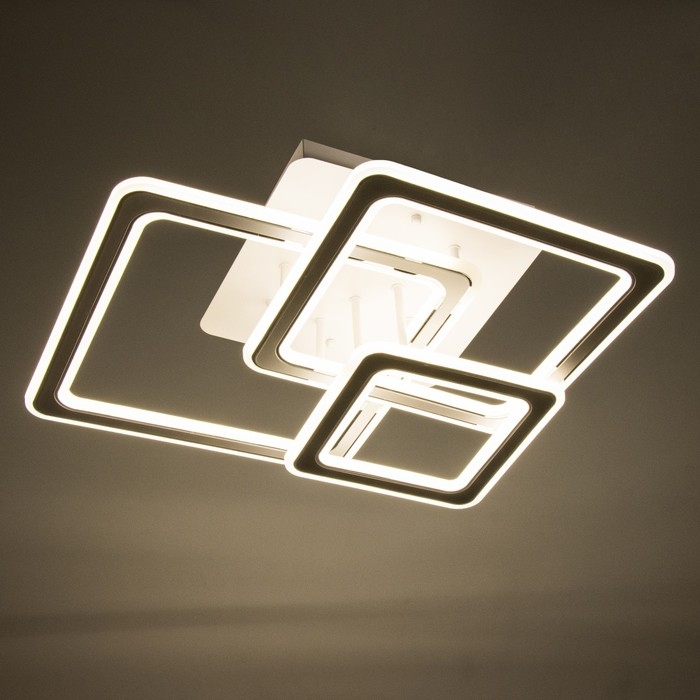 Люстра "Индира"с ПДУ LED 250Вт 3000-6000Вт белый 53,5х53,5х15см BayerLux