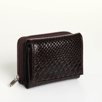 Кошелёк женский на молнии, цвет коричневый Кошелёк женский на молнии, цвет коричневый