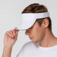 Козырек Active, белый с темно-синим кантом Козырек Active, белый с темно-синим кантом