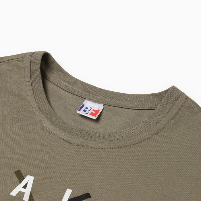 Футболка мужская, цвет хаки, размер 50