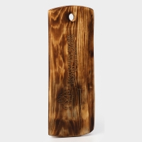 Доска разделочная в обжиге Wild Kitchen &laquo;Настоящий мужик пахнет шашлыком и дымом&raquo;, 49,5&times;25&times;2 см, цельный массив кедра