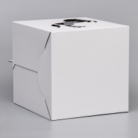 Кондитерская упаковка "Единорог", 2 окна, 26 х 26 х 28 см