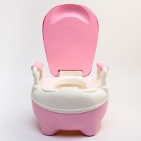 Горшок детский «Бегемотик», цвет белый/розовый Горшок детский «Бегемотик», цвет белый/розовый