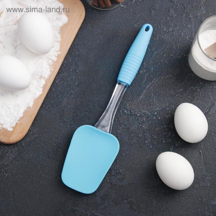 Лопатка Доляна «Про», силикон, 25,5 см, цвет МИКС Лопатка Доляна «Про», силикон, 25,5 см, цвет МИКС