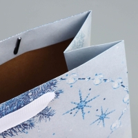 Пакет подарочный новогодний крафтовый горизонтальный «Нежность Нового года», ML 27 х 23 х 11.5 см, Новый год Пакет подарочный новогодний крафтовый горизонтальный «Нежность Нового года», ML 27 х 23 х 11.5 см, Новый год